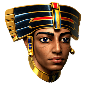 Egyptian Pharaoh Portrait PNG 06242024 PNG