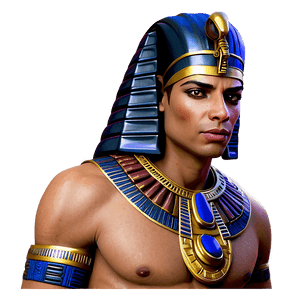 Egyptian Pharaoh Portrait PNG bta73 PNG