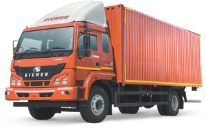 Eicher 22 Ft Container Truck, HD Png Download PNG image with transparent background