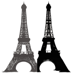 Eiffel Tower Silhouette PNG ksl62 PNG image with transparent background