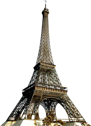 Eiffel Towerat Night PNG Image