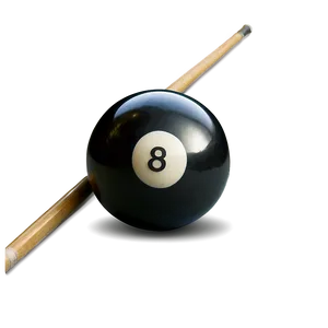 Eight Ball With Cue Png Dvj PNG Image