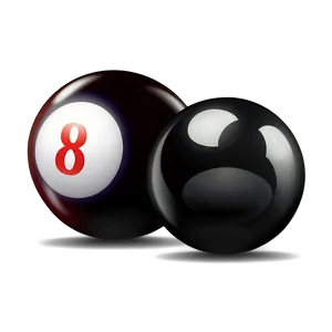 Eight Ball With Shadow Png Vxb PNG Image