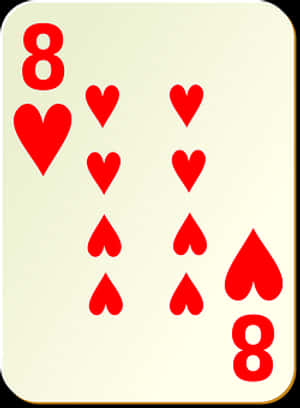 Eight_of_ Hearts_ Playing_ Card PNG image with transparent background