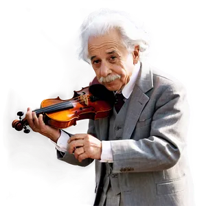 Einstein And Violin Png Jsl32 PNG Image