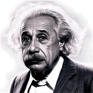 Einstein Black And White Png Dpb98 PNG Image