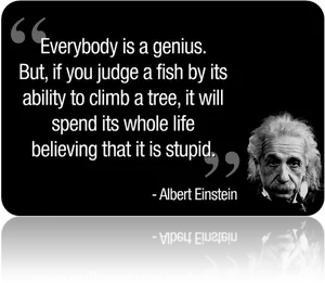 Einstein Genius Quote Image PNG Image