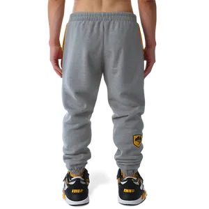 Elastic Waist Grey Sweatpants Png Sxt6 PNG Image