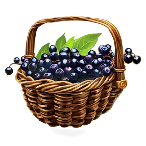 Elderberry Basket Png 96 PNG Image