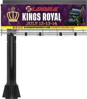 Eldora Kings Royal Billboard Advertisement PNG Image