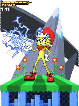 Indie Game Spark The Electric - Spark The Electric Jester Fanart, HD Png Download PNG with transparent background