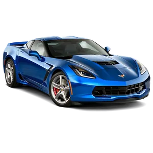 Electric Blue Corvette Png Mgs80 PNG Image