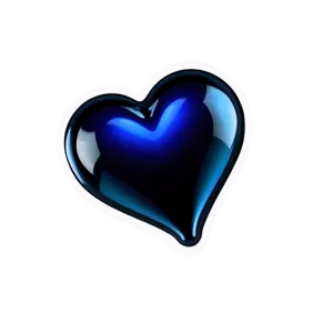 Electric Blue Heart Emoji Png Jel PNG Image