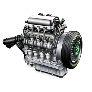 Electric Car Engine Illustration PNG 06132024 PNG