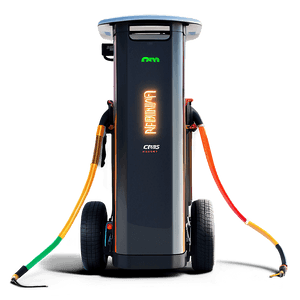 Electric Car on Road PNG iiu15 PNG with transparent background