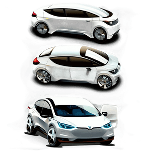 Electric Car Vector Design PNG 29 PNG