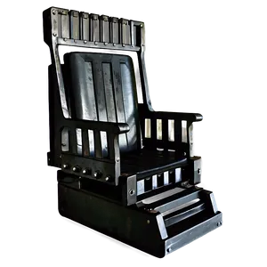 Electric Chair In Dark Room Png Raj PNG Image