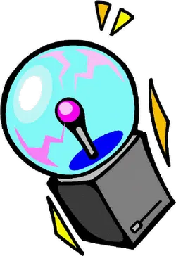 Electric Globe Cartoon Illustration PNG Image