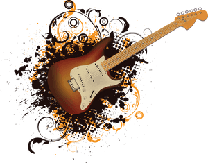 Rock Guitar Png Download Image - Electric Rock Guitar Png, Transparent Png PNG with transparent background