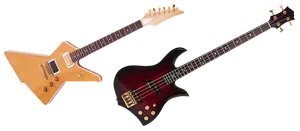 Electric Guitarand Bass Duo PNG Image