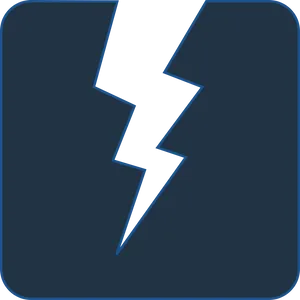 Electric Lightning Bolt Symbol PNG Image