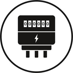 Meter Maintenance And Installation Services - Electrical Energy Meter Symbol, HD Png Download PNG with transparent background
