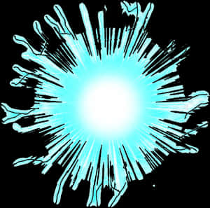 Electric Plasma Explosion PNG image with transparent background