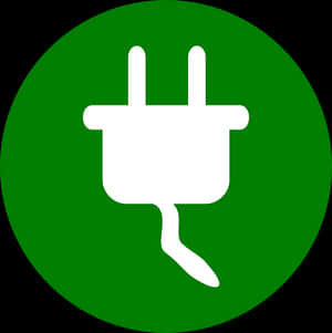 Electric Plug Icon Green Background PNG image with transparent background