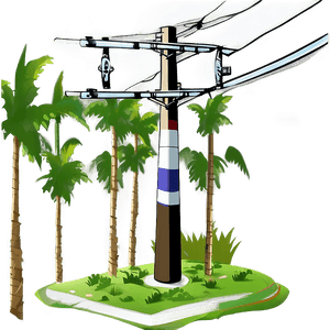 Electric Pole PNG qkk80 PNG image with transparent background