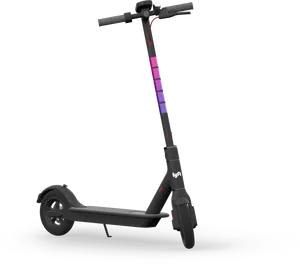 Electric Scooter Profile View PNG Image