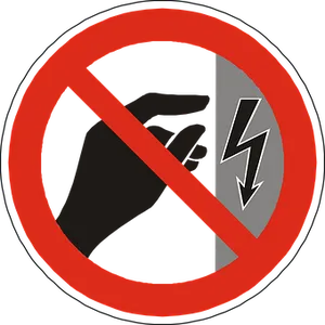 Electrical Hazard Prohibited Sign PNG Image