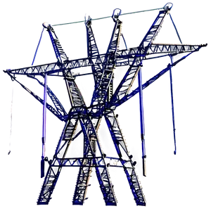 Electricity Pylons Field Png Byx67 PNG Image