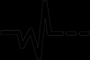 Electrocardiogram Heartbeat Pattern PNG image with transparent background