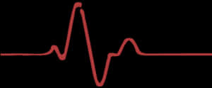 Electrocardiogram Heartbeat Waveform PNG image with transparent background