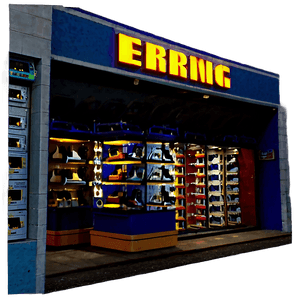Electronics Shop Facade PNG voo42 PNG image with transparent background
