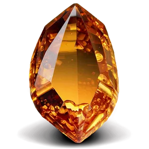 Elegant Amber Gem Png Pfe PNG Image