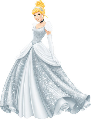Cinderella Recolor Wallpaper In The Disney Princess - Princess Cinderella White Dress PNG image with transparent background