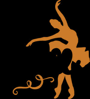 Elegant_ Ballerina_ Silhouette PNG image with transparent background
