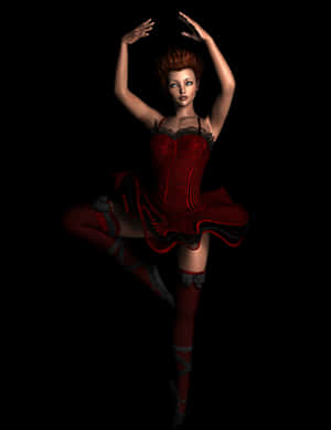 Elegant_ Ballet_ Dancer_in_ Red PNG