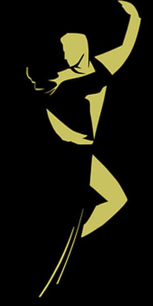 Elegant Ballroom Dance Silhouette PNG image with transparent background