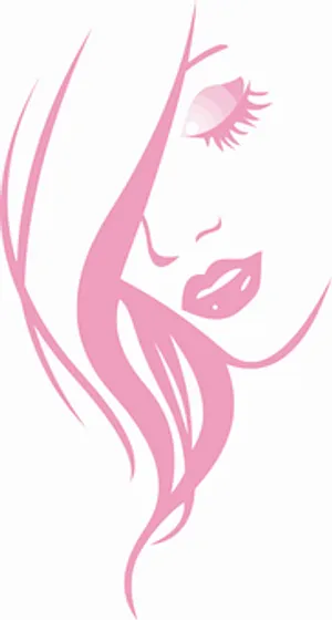Elegant Beauty Profile Vector PNG Image
