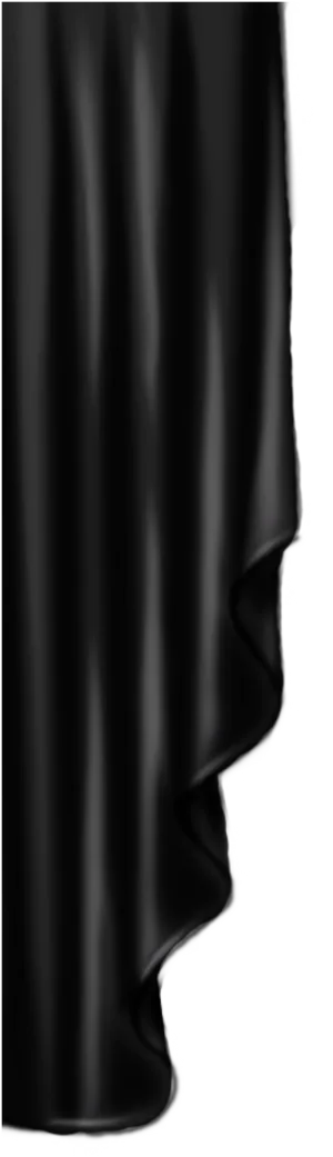 Elegant Black Curtain Detail PNG Image