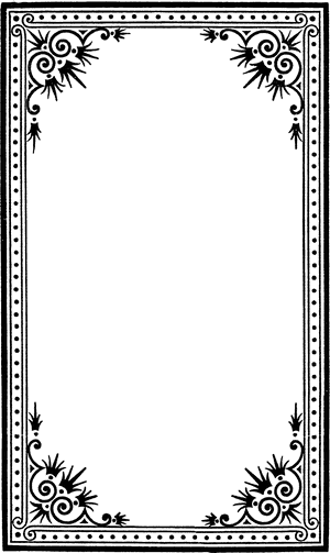 Elegant Black Decorative Frame PNG