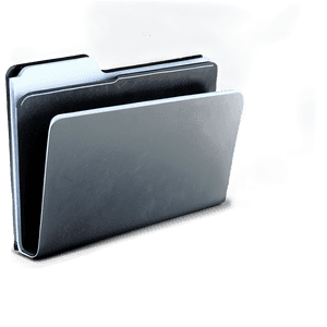 Elegant Black Folder PNG mgq PNG