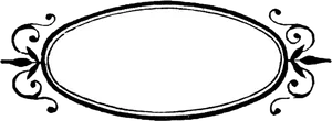 Elegant Black Frame Design PNG Image