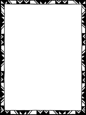 Elegant Black Frame Design PNG Image