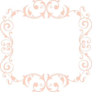 Elegant Black Gold Arabesque Frame PNG Image