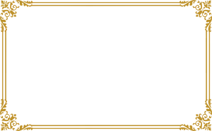 Elegant Black Gold Certificate Border PNG Image