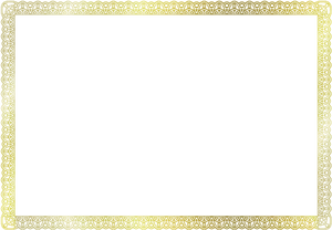 Elegant Black Gold Certificate Border PNG Image