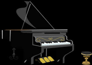 Grand Piano Musical Instruments Musical Keyboard - Piano Vector Png, Transparent PNG with transparent background